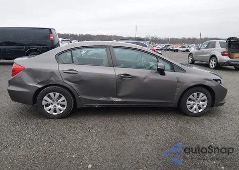 2012 Honda Civic Lx из США, поврежденный, VIN 19XFB2F52CE309256